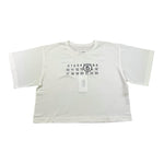 MAISON MARGIELA t-shirt girocollo tinta unita con stampa Bianco per Bambina M60672 BIANCO MAISON MARGIELA 