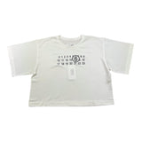 MAISON MARGIELA t-shirt girocollo tinta unita con stampa Bianco per Bambina M60672 BIANCO MAISON MARGIELA 