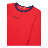 MAX&Co. shirt girocollo tinta unita con logo Rosso per Bambina MX0051 ROSSO MAX&Co. 