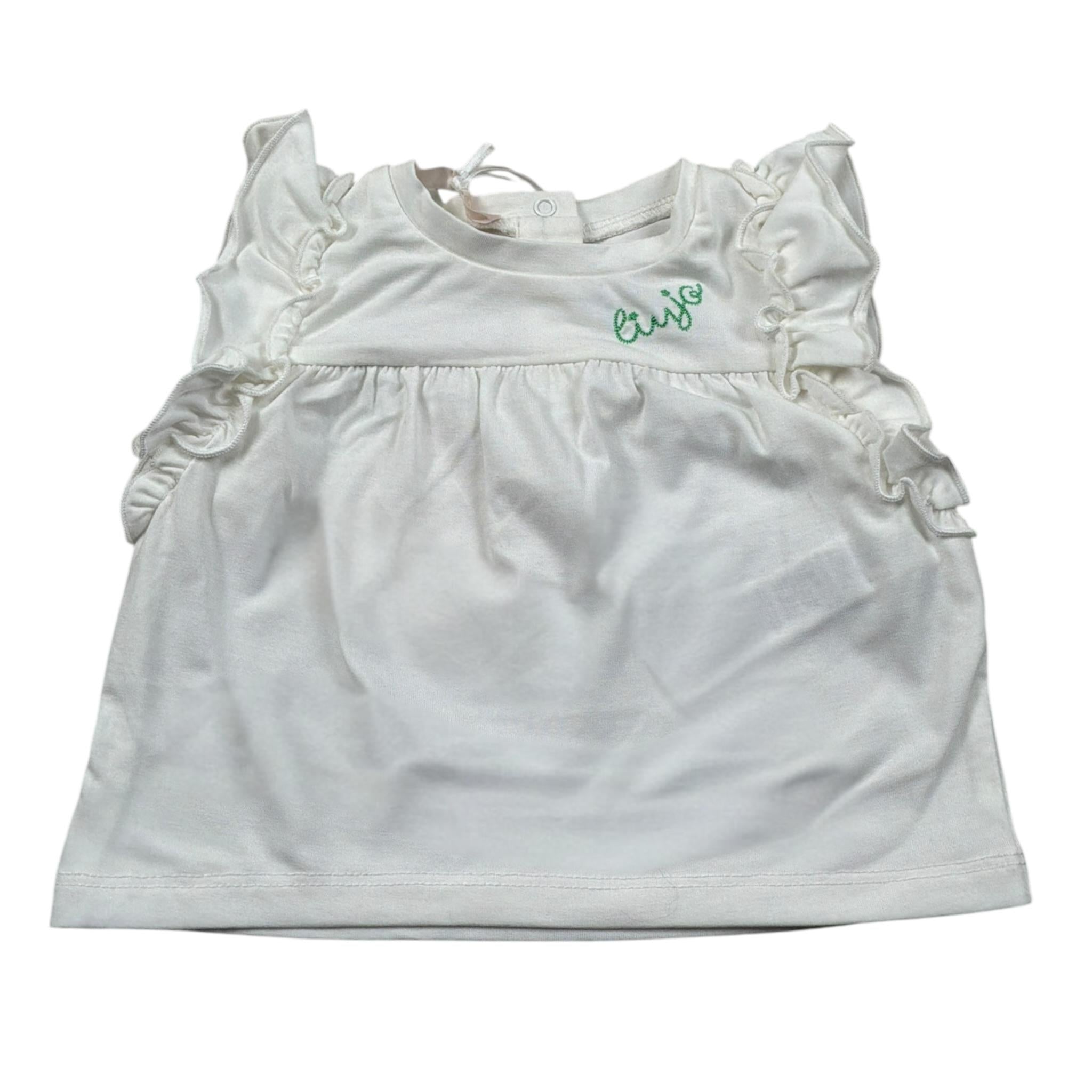 Liu Jo T-Shirt Girocollo tinta unita con Stampa Bianco per Neonata HA4061 BIANCO LIU JO 