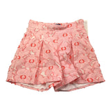 Simonetta Short Einfarbig mit rosa Applikationen für Mädchen