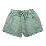 Please Short Tinta Unita Traforato per Neonata RE08240G71 VERDE ACQUA PLEASE 