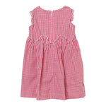 Il Gufo Abito Giromanica Fantasia A Quadretti per Bambina P24VA312C3148 ROSSO IL GUFO 