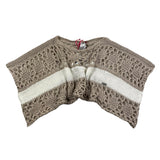Liu Jo Beige Fledermausflügelmuster Perforierter Pullover für Mädchen
