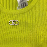 Liu Jo Canotta Tinta Unita con Logo per Bambina GA5041 VERDE LIU JO 