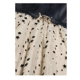 ABEL & LULA abito mezza manica bicolore con gonna tulle Nero/beige per Bambina 5532 NERO/BEIGE ABEL & LULA 