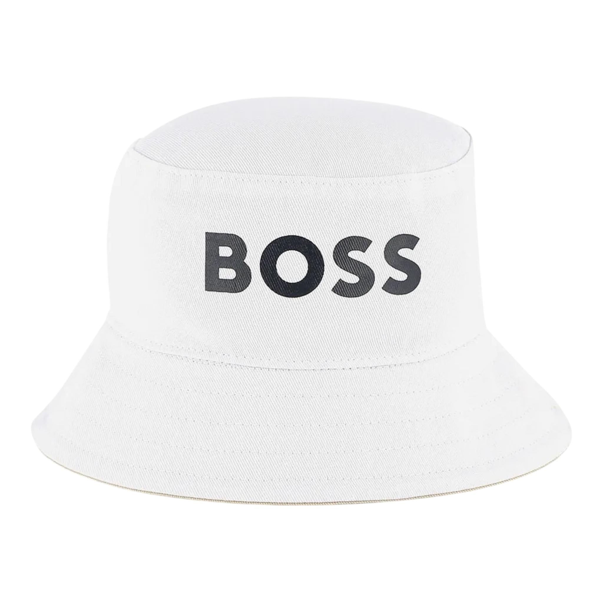 Boss Cappello Modello Pescatore Bicolore con Logo per Neonato J51698 BLU/BEIGE BOSS 