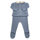 Valentina Bebes 2-teiliges Set, einfarbig, hellblaues T-Shirt für Babys