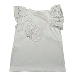 Mariuccia T-Shirt Girocollo Tinta Unit con Rouches per Bambina MMBT361 BIANCO MARIUCCIA 