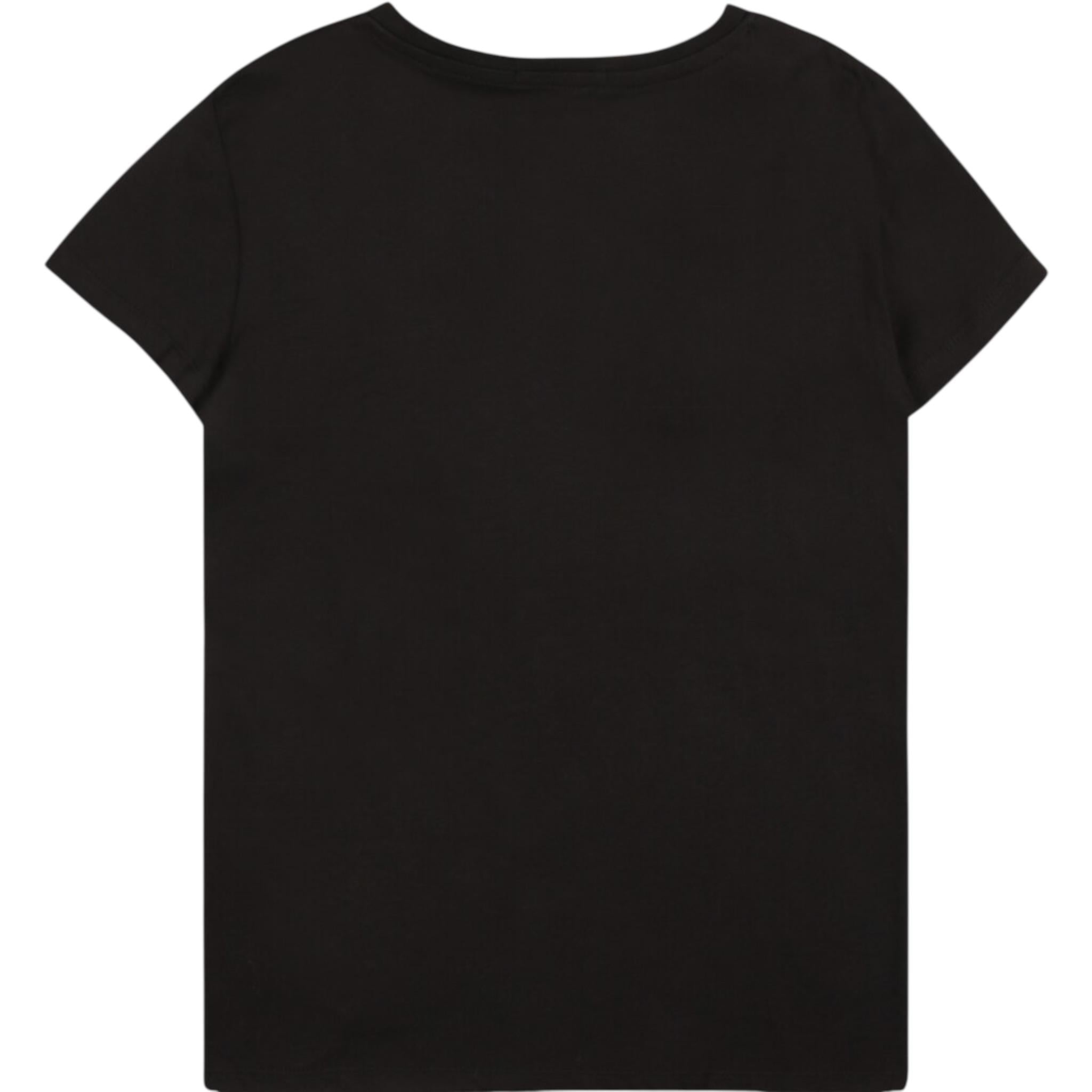 Calvin Klein T-Shirt Girocollo Tinta Unita con Stampa per Bambino IG0IG014700XX NERO CALVIN KLEIN 
