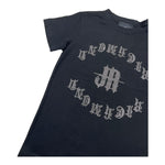 JOHN RICHMOND t-shirt girocollo tinta unita con brillantini Nero per Bambina RBA25036TS NERO JOHN RICHMOND 