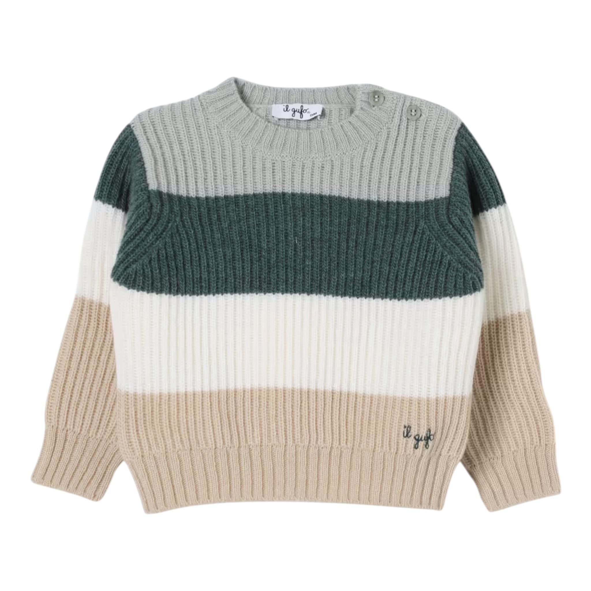 IL GUFO maglia girocollo multicolor Multicolor per Neonato A24MA463EM220 MULTICOLOR IL GUFO 