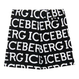 Iceberg Bermuda aus Fleece mit Logo-Print in Schwarz für Neugeborene