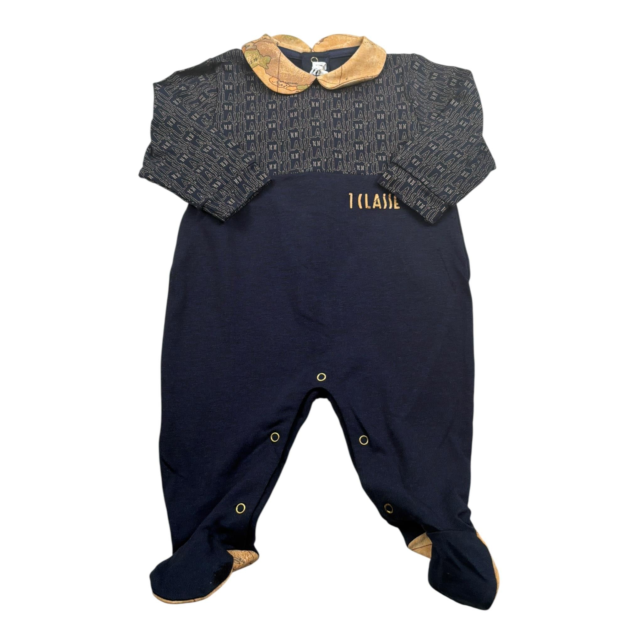 Alviero Martini Tutina Manica Lunga tinta unita Blu per Neonata 295R1623 BLU ALVIERO MARTINI 