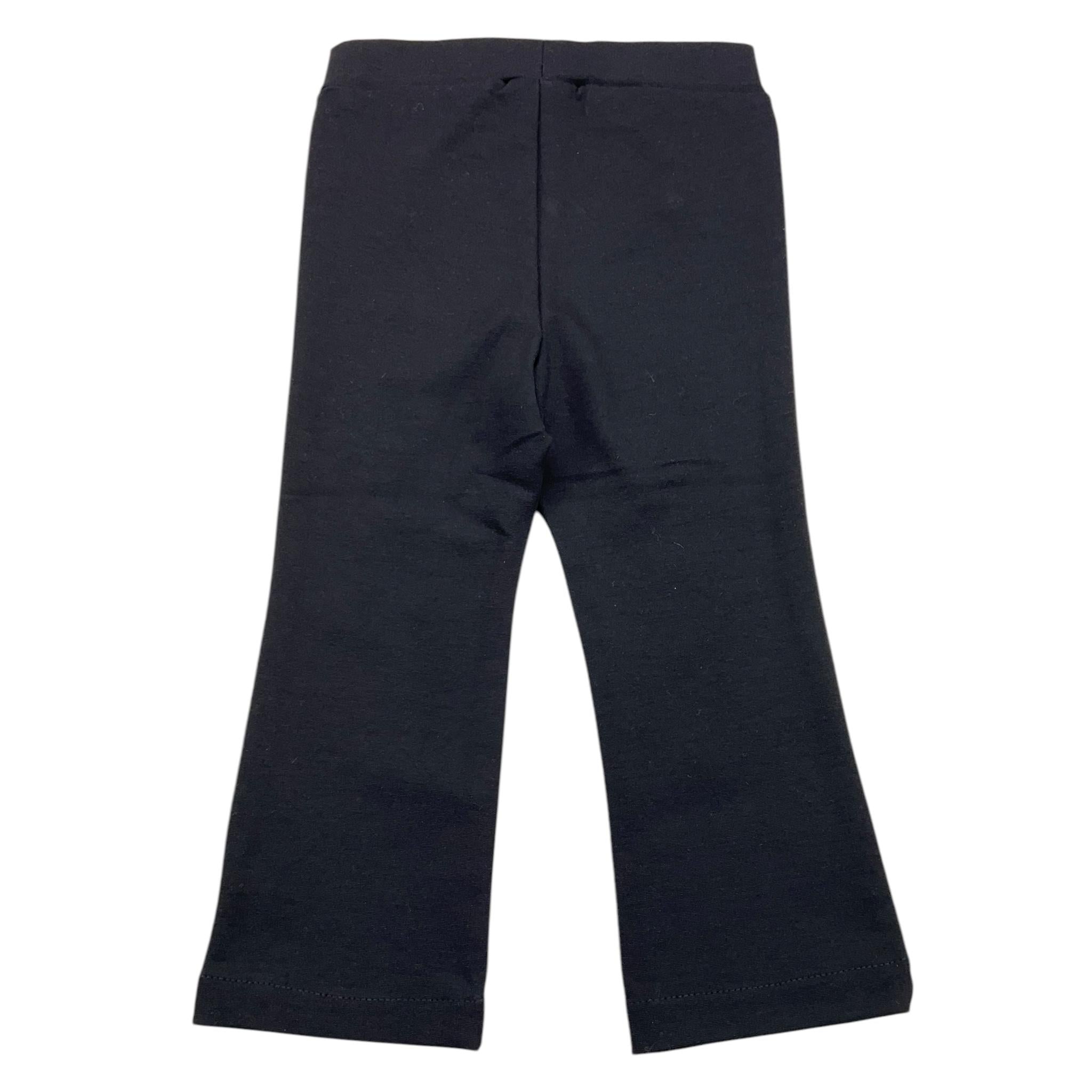 FUN & FUN pantalone zampa tinta unita con bottoni in contrasto Nero per Neonata FNPT00381 NERO FUN & FUN 