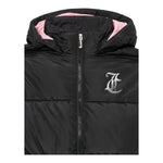 Juicy Couture Giubbino Tinta Unita con Zip E Cappuccio per Bambina JBX6625 NERO JUICY COUTURE 
