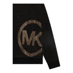 MICHAEL KORS felpa con cappuccio tinta unita glitter Nero per Bambina R30154X NERO MICHAEL KORS 