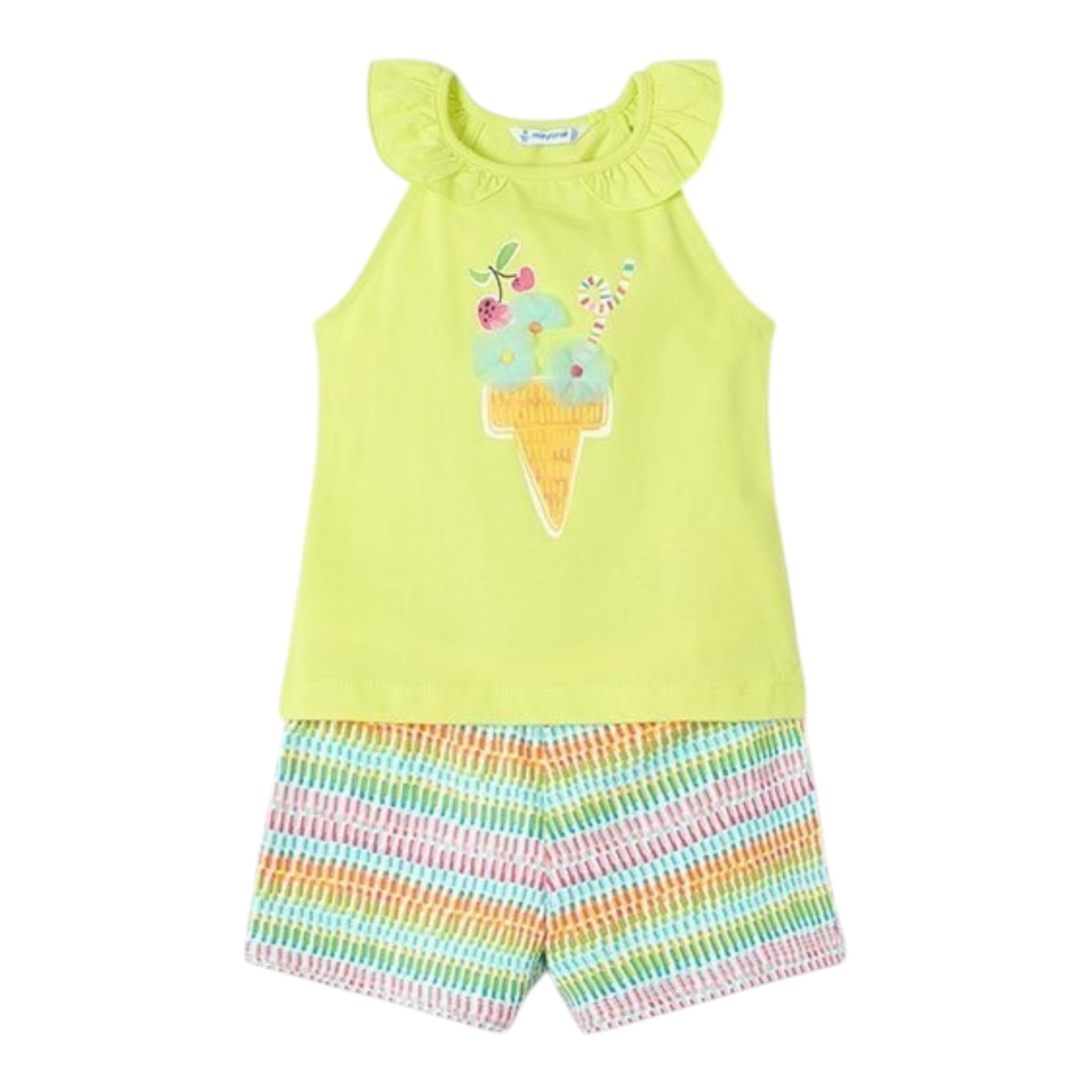 Mayoral Completo 2 Pezzi Short-Canotta per Neonata 3214 GIALLO MAYORAL 
