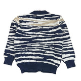 Missoni Zweifarbige Strickjacke mit blau/weißem Muster für Jungen