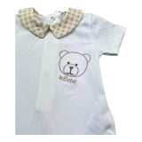 Le Bebe Body Mezza Manica Tinta Unita con Colletto per Neonato LBB5279 BIANCO LE BEBE 