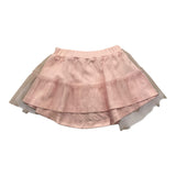 Miss Blumarine Einfarbiger Rock mit rosa Tüll für Mädchen