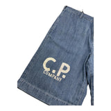 C.P. Company Bermuda Tinta Unita In Denim per Bambino CUQ00A BLU C.P. COMPANY 