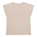 Guess T-Shirt Tinta Unita Girocollo con Paillettes per Bambina J5RI37K05 ROSA GUESS 