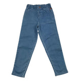 Carre'Ment Beau Jeans Einfarbig mit elastischem Bund Hellblau für Mädchen