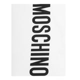 Moschino Bermuda In Tuta Tinta Unita con Logo per Bambino HUQ02FXX BIANCO MOSCHINO 