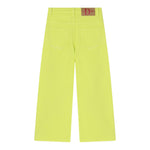Dou Dou Jeans Tinta Unita Modello Palazzo per Bambina DW6P10 VERDE DOU DOU 