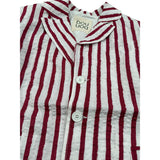 Dou Dou Giacca Tinta Unita con Fantasia A Righe per Bambina DW2P34XX BIANCO/ROSSO DOU DOU 