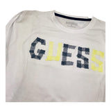 GUESS shirt girocollo tinta unita con logo Bianco per Bambino L4BI29I3Z14 BIANCO GUESS 