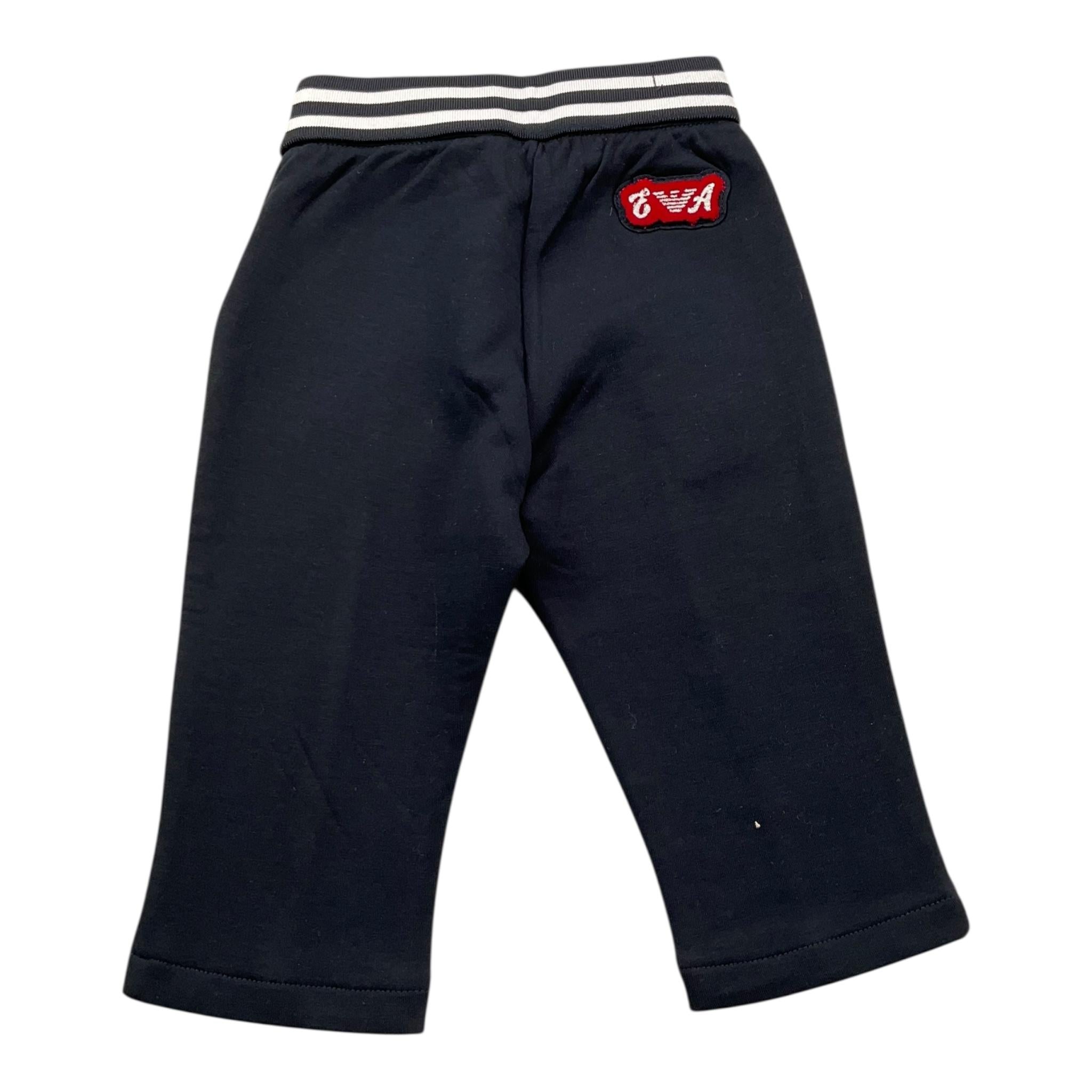 EMPORIO ARMANI pantalone tinta unita con elastico in vita Blu per Neonato 6RHPJ2 BLU EMPORIO ARMANI 