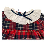 MAC ILUSIO'N abito manica lunga stampa fantasia con colletto in contrasto Rosso per Neonata 9529 ROSSO MAC ILUSIO'N 