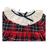 MAC ILUSIO'N abito manica lunga stampa fantasia con colletto in contrasto Rosso per Neonata 9529 ROSSO MAC ILUSIO'N 