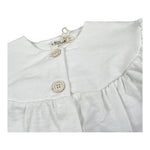 Petit Indi Cardigan Tinta Unita con Bottoni per Neonata SS25B2018X BIANCO PETIT INDI 