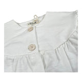 Petit Indi Cardigan Tinta Unita con Bottoni per Neonata SS25B2018X BIANCO PETIT INDI 