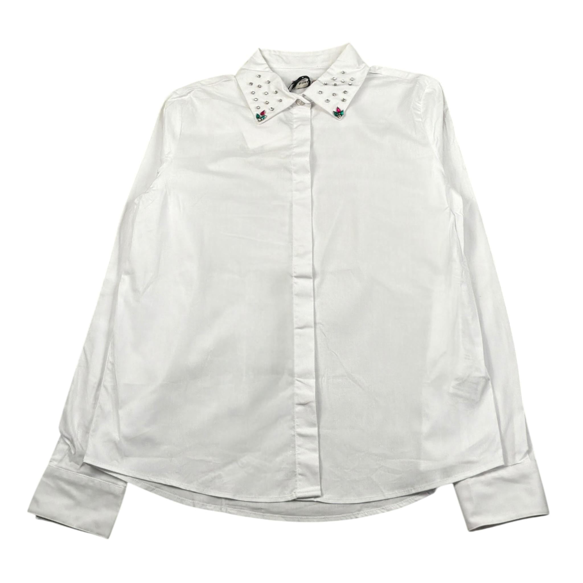 Pinko Camicia Manica Lunga tinta unita Bianco per Bambina F3PIJGSI262 BIANCO PINKO 