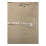 Dan John Einfarbiges T-Shirt mit Rundhalsausschnitt und Aufdruck in Beige für Jungen