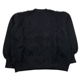 FUN & FUN maglia collo alto tinta unita con applicazioni Nero per Bambina FCJSW00070X NERO FUN & FUN 