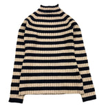 MAYORAL maglia mezzo collo fantasia a righe Blu/beige per Bambino 4062 BLU/BEIGE MAYORAL 