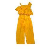 Liu Jo Tuta Intera Tinta Unita con Cintura per Bambina GA1134T5609 SENAPE LIU JO 
