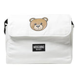 MOSCHINO borsa tinta unita con stampa orso Bianco per Neonato MUX053 BIANCO MOSCHINO 