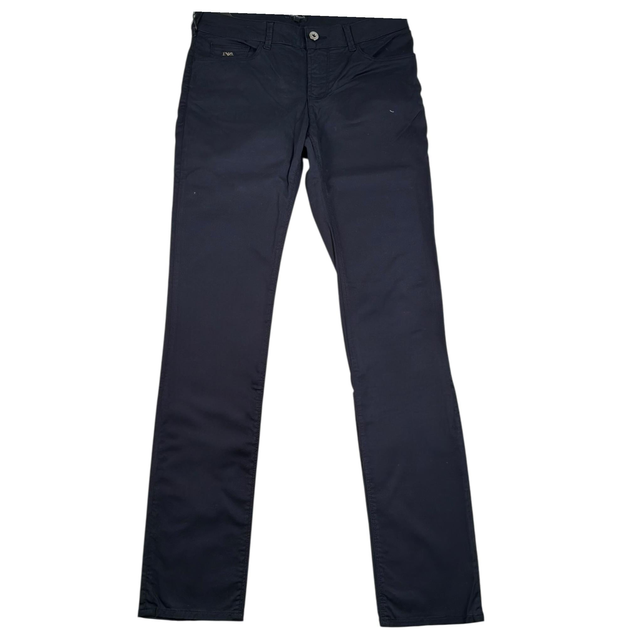 Emporio Armani Pantalone Tinta Unita con Logo per Bambino 8N4J066X BLU EMPORIO ARMANI 