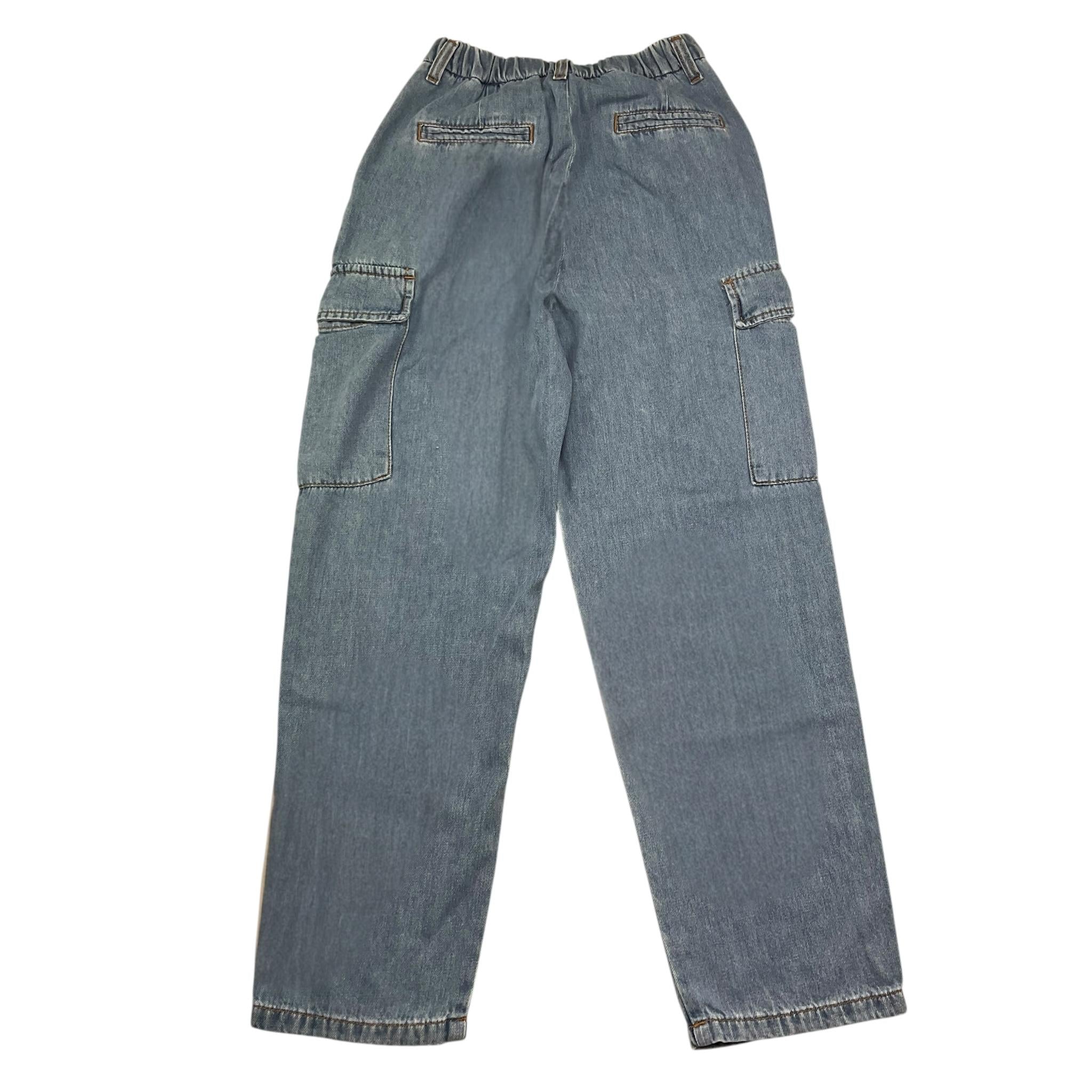 Dixie Jeans Tinta Unita con Elastico In Vita per Bambina PH21010G74 AZZURRO DIXIE 
