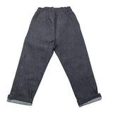 Zahlen Jeans Einfarbig Mit Elastischer Taille Blau Für Jungen