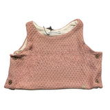 Bamboom+Babies Einfarbiges Top mit rosa Stickerei für Baby Mädchen