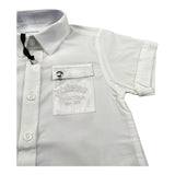 Iceberg Camicia Mezza Manica Tinta Unita per Neonato CMICE5108B BIANCO ICEBERG 