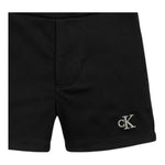Calvin Klein Short Tinta Unita con Elastico In Vita per Neonata IN0IN00317X NERO CALVIN KLEIN 