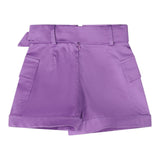 Fun &amp; Fun Schlichte Shorts mit lila Trägern für Mädchen